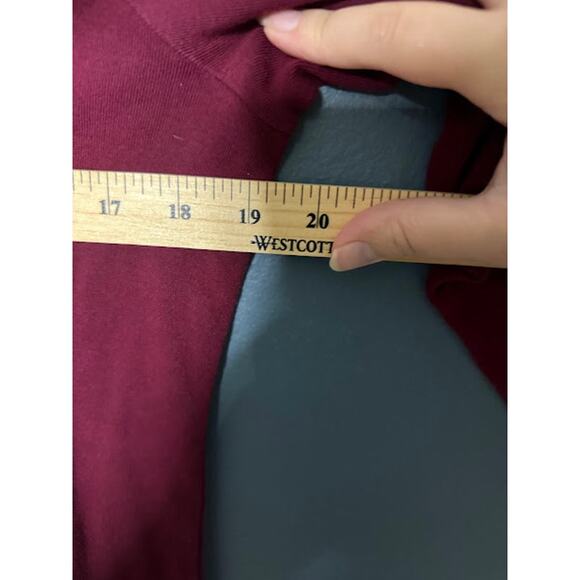 Karen Scott Shirt Women's Size Large Embellished Collar Keyhole Front Lagenlook - Picture 6 of 7